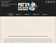 Tablet Screenshot of patsbuildingmaintenance.com